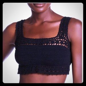 Brand new crochet bikini top by Raisin Paris